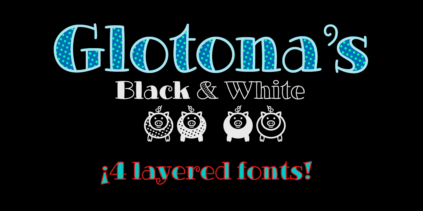 Example font Glotona #1